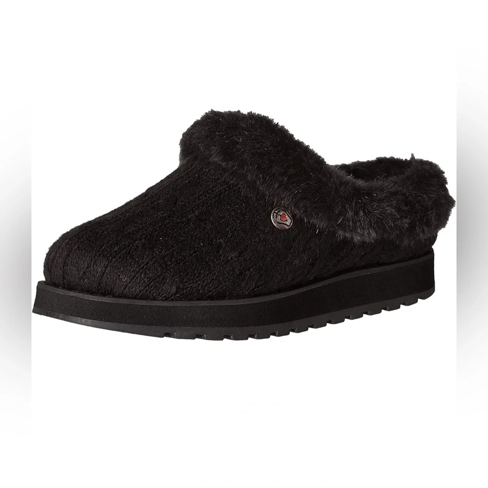 NWOT Skechers Women's Ice Angel Slipper Shoes Black 9 - Picture 2 of 16